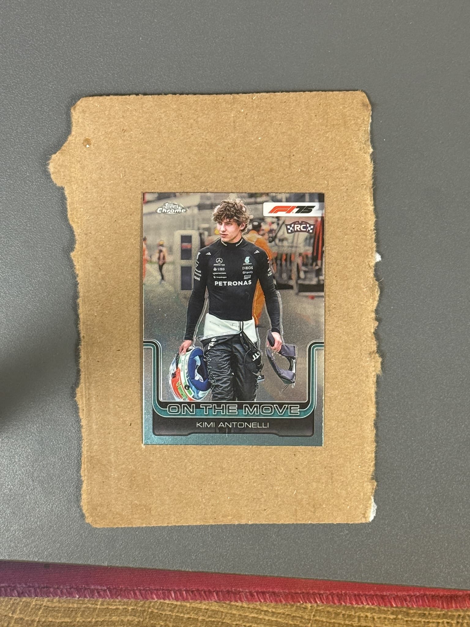 2025 Topps Chrome Kimi Antonelli On The Move RC #185
