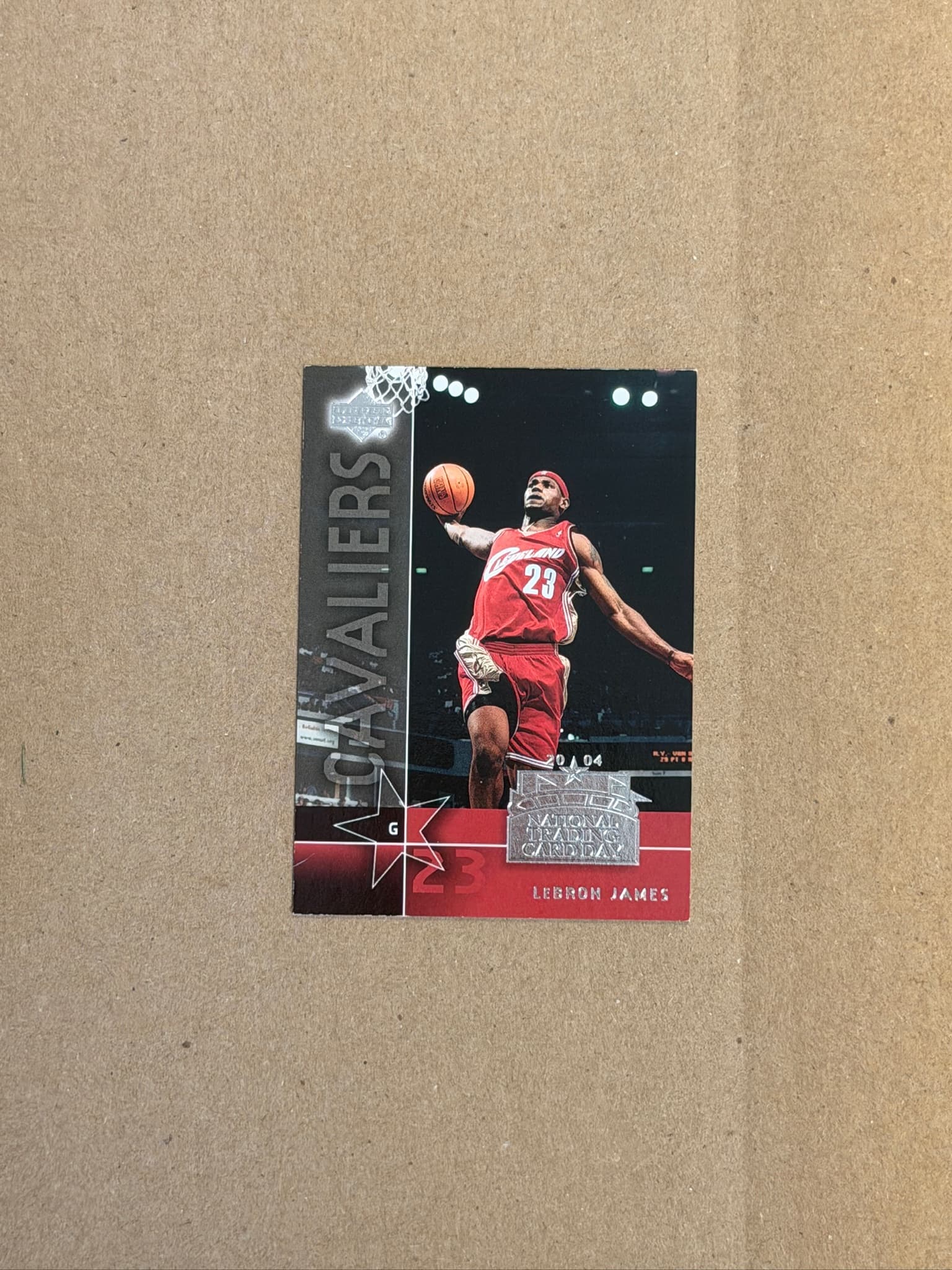 2004 Upper Deck National Trading Card Day LeBron James #UD-7
